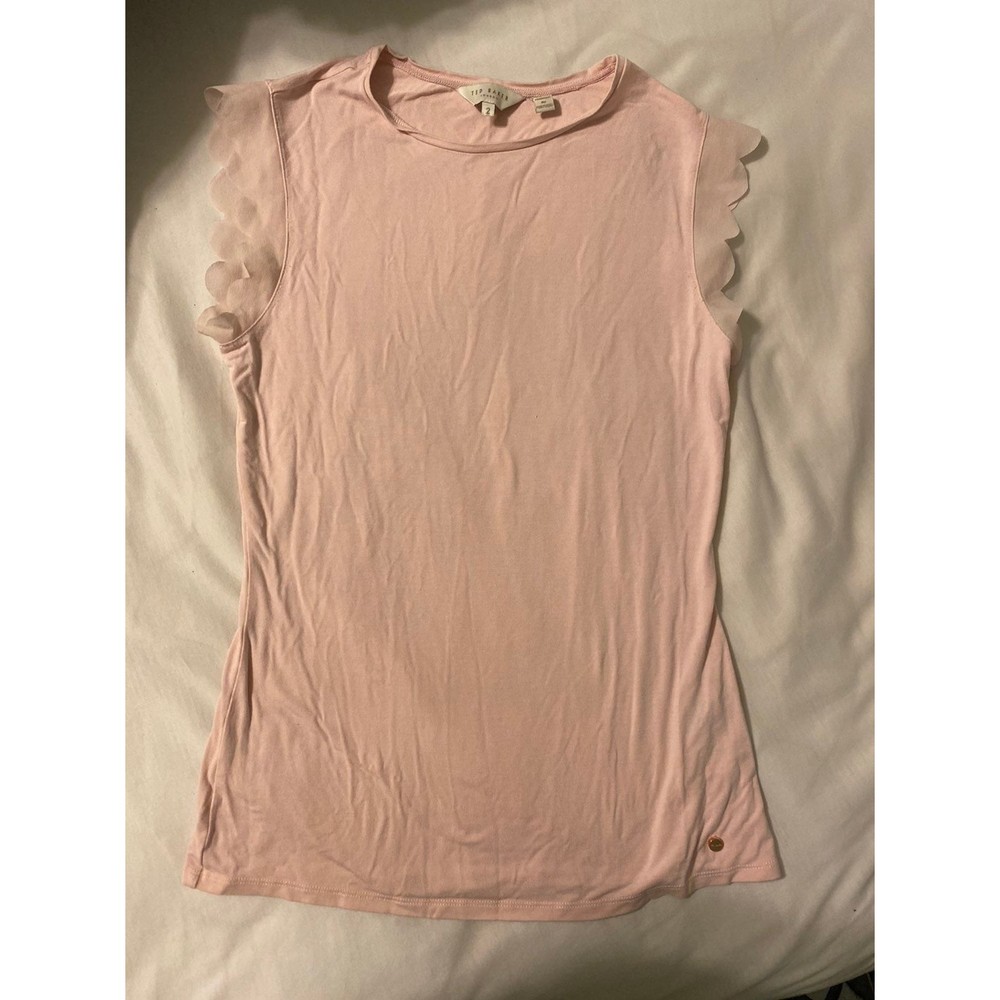 Ted Baker scallop sleeve shirt